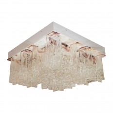 Square flush mount ceiling fixture 